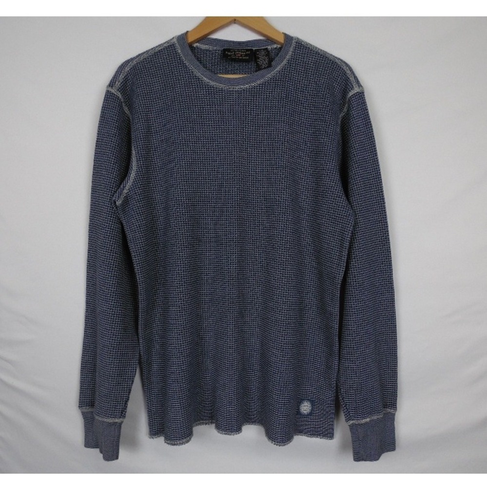 Ralph Lauren‎ Polo Jeans Co. Men's Waffle Knit Shirt SZ Large Navy Blue